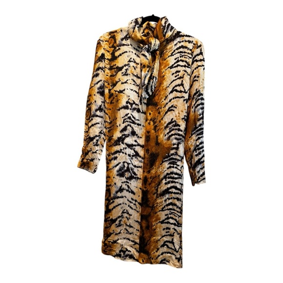 🐯 ZARA Woman Animal Print Dress | Size XS | New - Picture 5 of 10